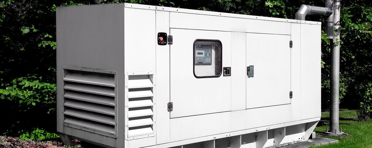 Standby diesel generator installation for reliable commercial backup power